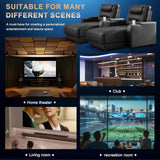 Home Theater Seating Oversized Recliner Chair Faux Leather Recliner Sofa Comfy Home Theater Chairs Power Loveseat