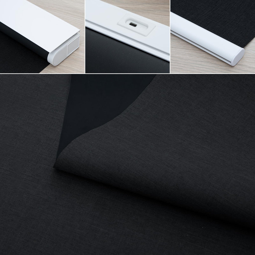 Motorized Blinds with Remote Control, Custom Blackout Smart Blinds [with Cover], Electric Blinds with Complimentary