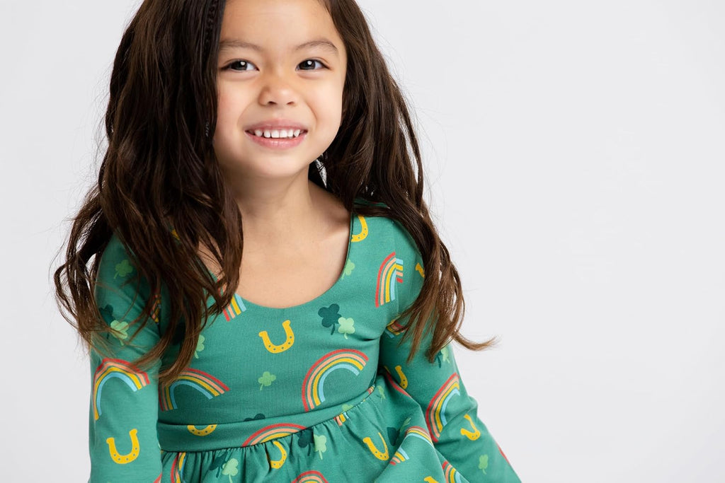 Girls Organic Long Sleeve Let's Dance Dress