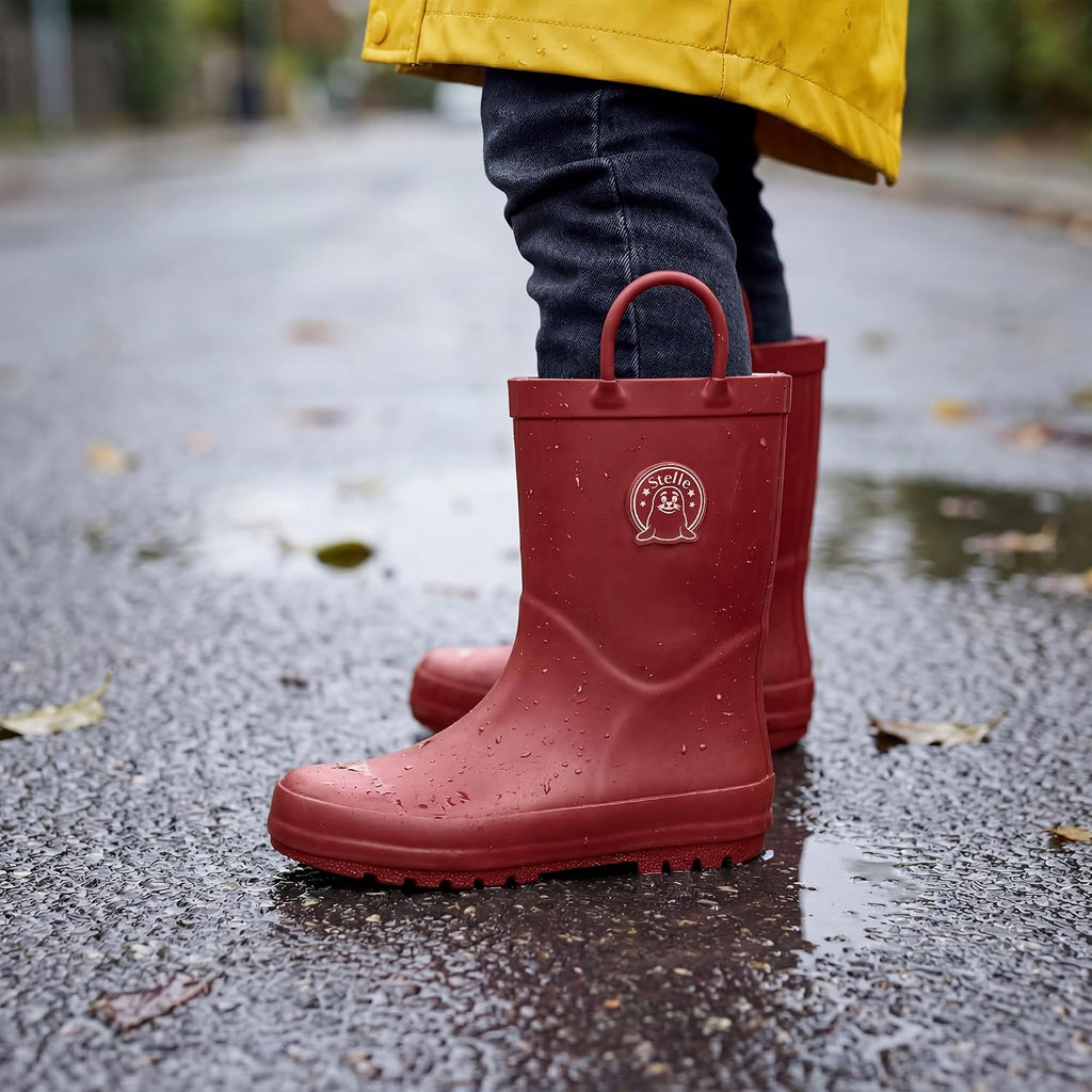 Kids Rain Boots for Boys Girls Outdoor Play and Rainy Days
