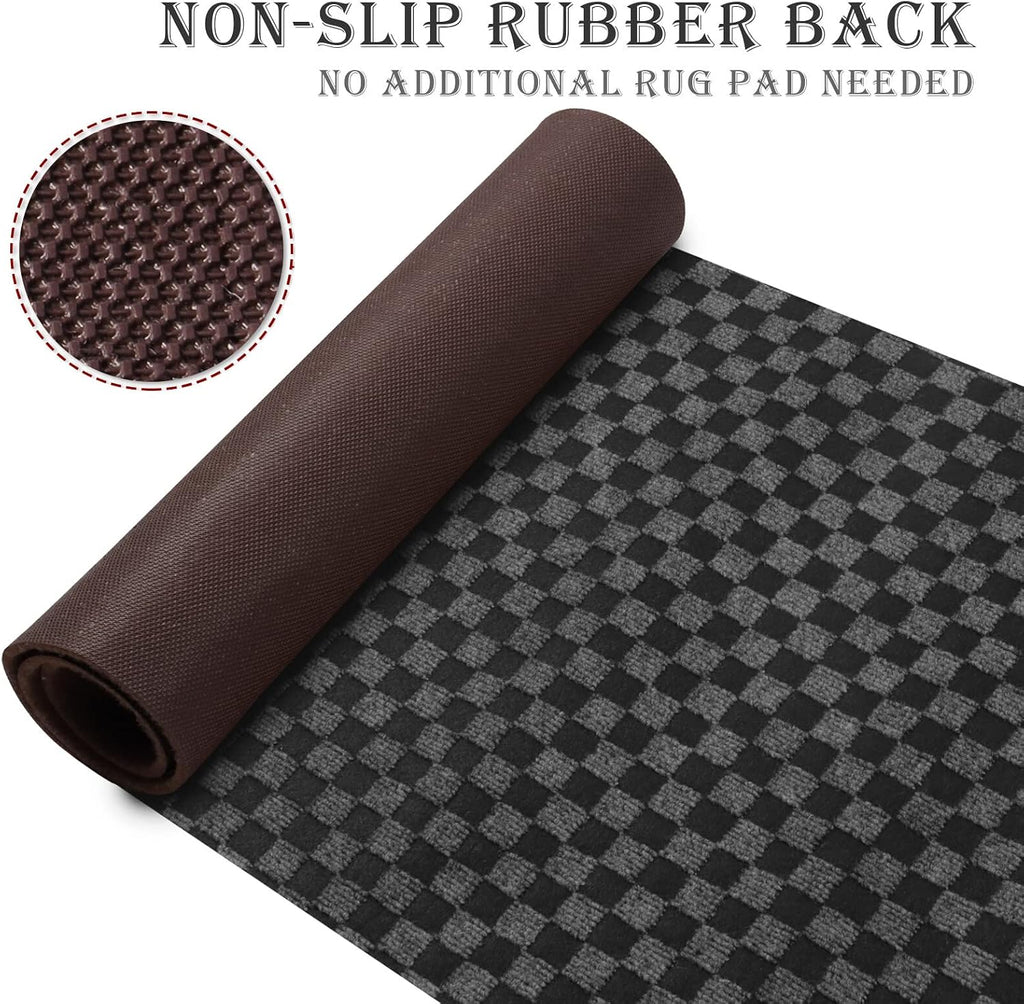 Runner Rug 2' x 15' Indoor/Outdoor Carpet Runners, Hallway Kitchen Entryway Bedroom Area Rugs with Natural Non-Slip