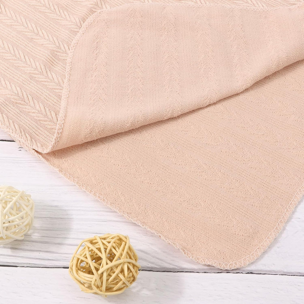 Newborn Receiving Blanket Hat Mittens Set for Baby, Unisex Baby Boys Girls Essentials, Newborn Registry Must Haves