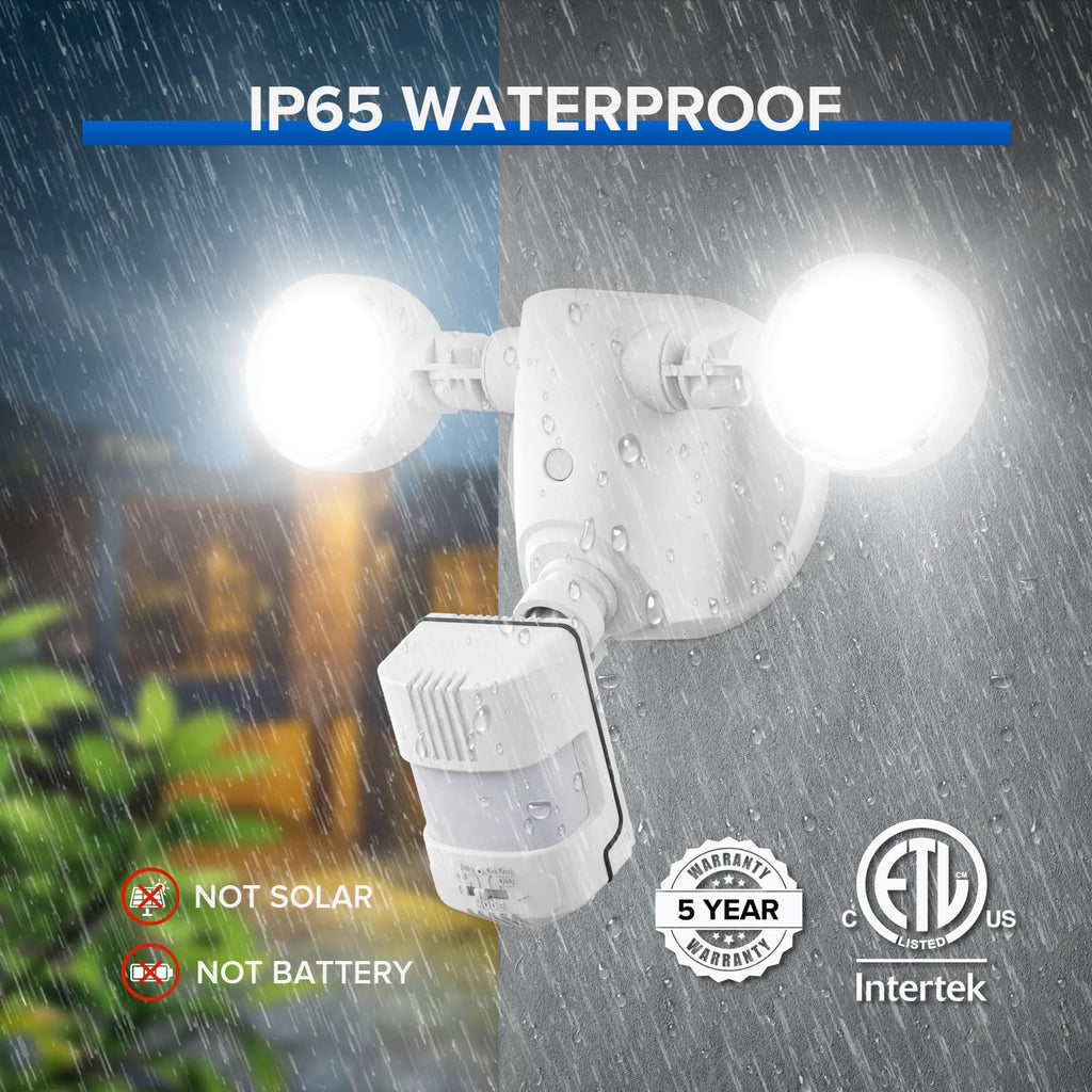 Upgraded 25W Motion Sensor Outdoor Lights, Security Light