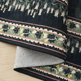 Circle Rug Impressionist-Style Vintage 8ft Round Rug Non Slip Low Pile Small Circular for Bedroom Ba