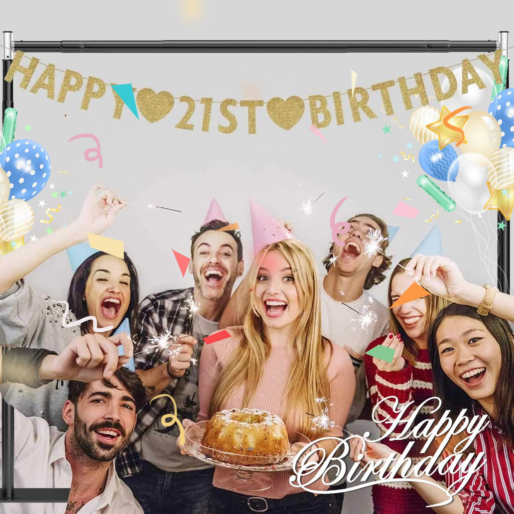 Photo Backdrop Stand 10x8ft Pipe and Drape Kit Adjustable Party Decorations