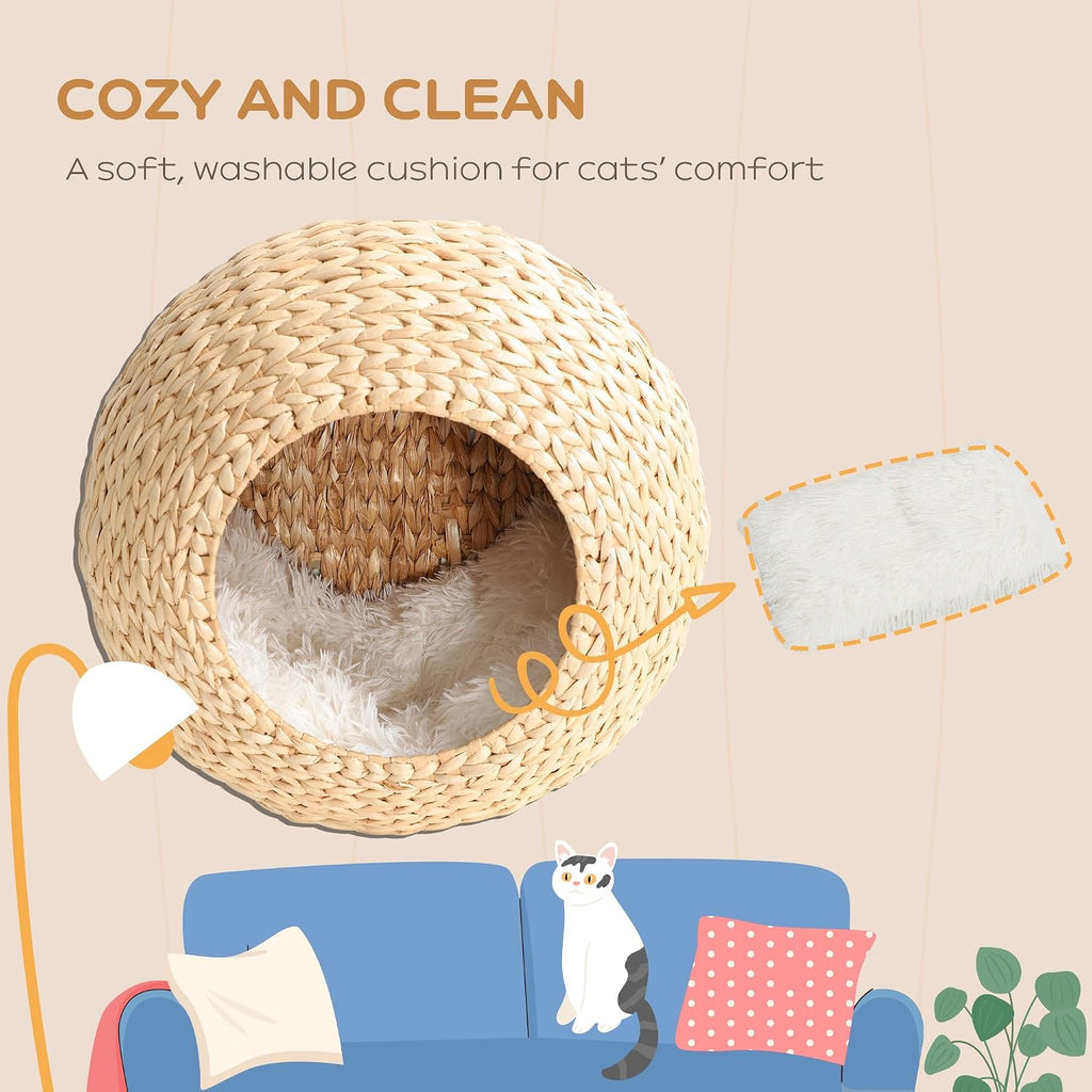 Cat Wall Furniture Cat Wall Shelf for Indoor Cats Natural Wood