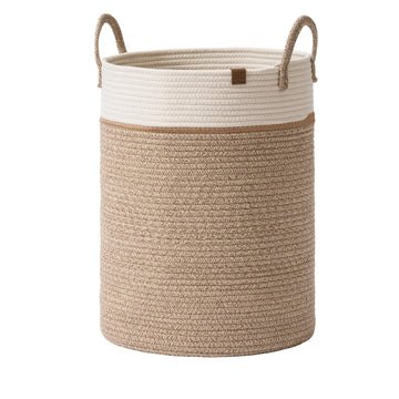 72L Extra Large Cotton Rope Laundry Basket, Blanket Basket