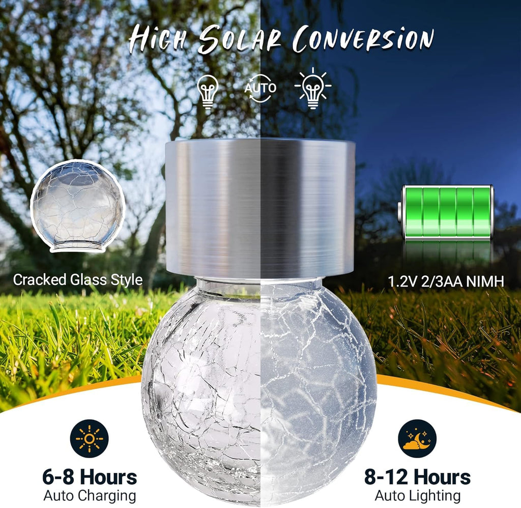 Solar Lights Outdoor Garden Decor Hanging Lantern for Outside 12Pc