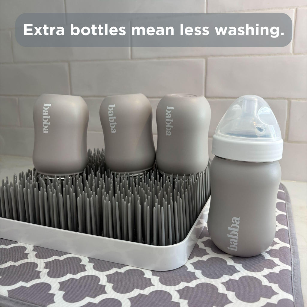 Stainless Steel Baby Bottle, Anti-Colic, Vacuum-Insulated, 8oz