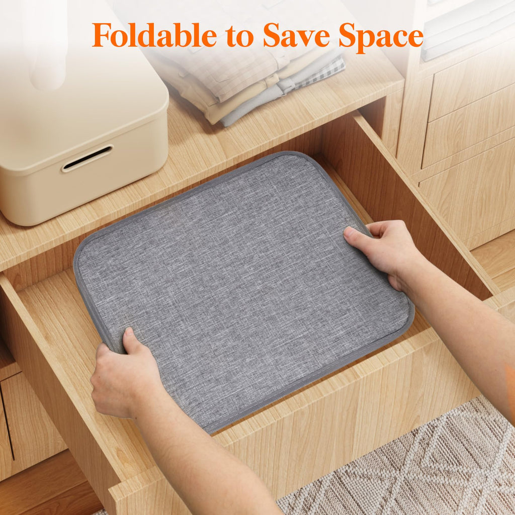 80L Large Laundry Basket with Handles, Light Gray