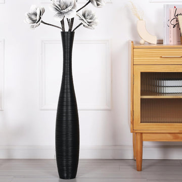 Large Floor Vase 34 inches Polyresin for Pampas Grass, Dried Flowers