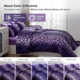 A Nice Night Leopard Printed，Satin Silky Soft Quilt Sexy Luxury Super Soft Microfiber Comforter Quilt Bedding