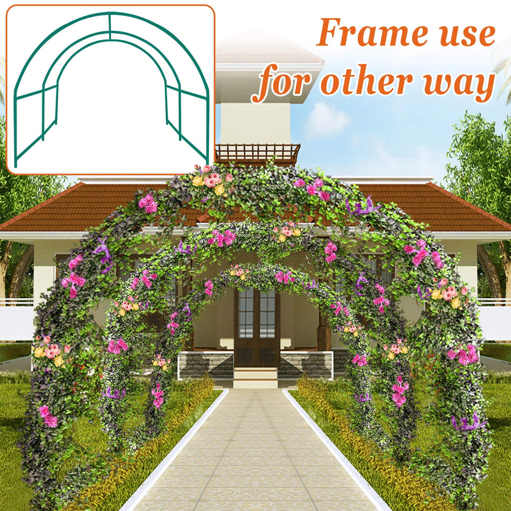 Greenhouse Replacement Frame for Outdoor Larger Hot Garden House, Support Arch Frame Climbing