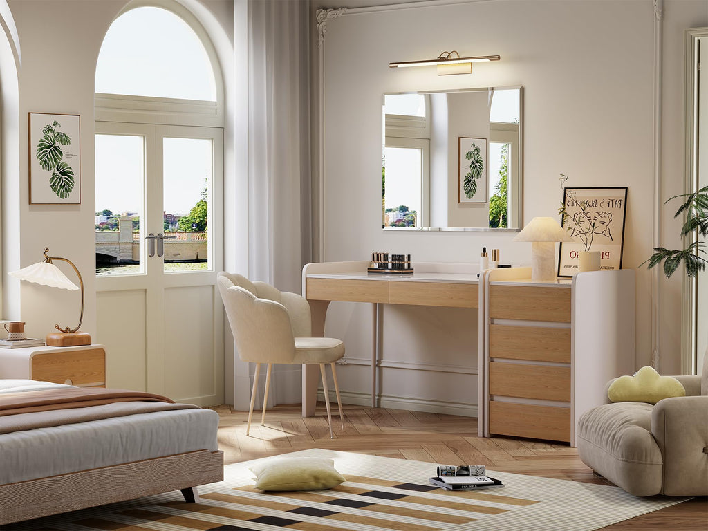 Frameless Bathroom Mirror, 30"x36" Beveled Bathroom Mirror for Vanity, Wall Mount Mirrors with 4mm Tempered Glass
