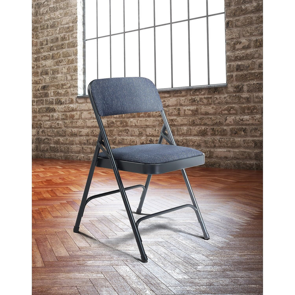 Premium Padded Portable Folding Chairs by - 2200 Series Upholstered, Heavy-Duty Foldable Chairs for Indoor & Outdoor