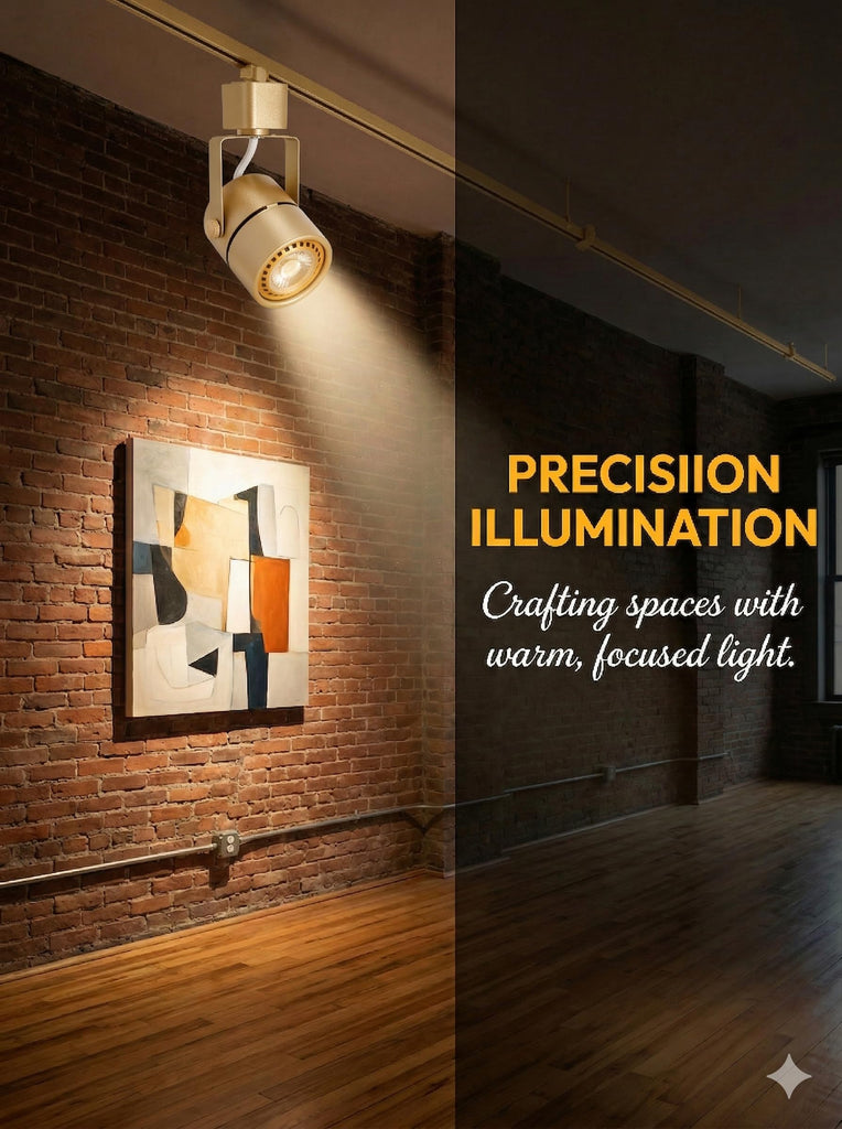 10W Dimmable Gold Track Lighting Heads H Type LED Track Light Replacement Fixtures Bright 4000K Cool White Ceiling