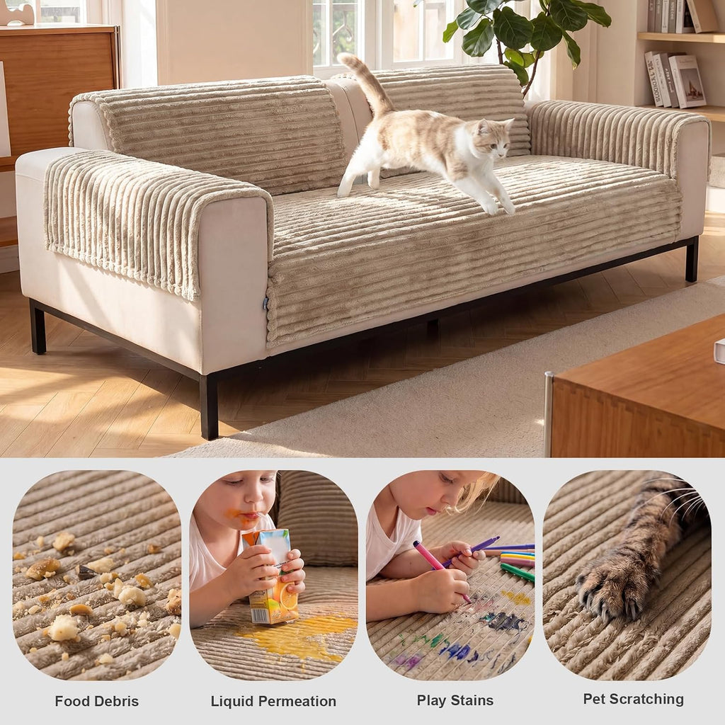 2 Pack Waterproof Couch Cover for Dogs for Sectional Sofa
