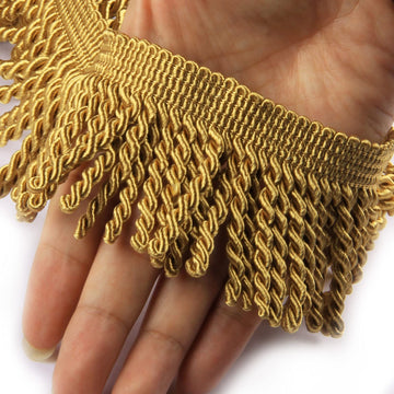 Bullion Fringe Trim 10 Yard x 2.5 Inches Curtain Fringes Trim