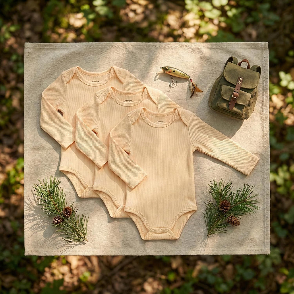 Baby Bodysuits Rayon From Bamboo Short & Long Sleeve Unisex