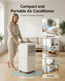 8,000 BTU Portable Air Conditioner - Cools Up to 350 Sq. Ft., 5-in-1 Portable AC Unit for Rooms with Remote Control