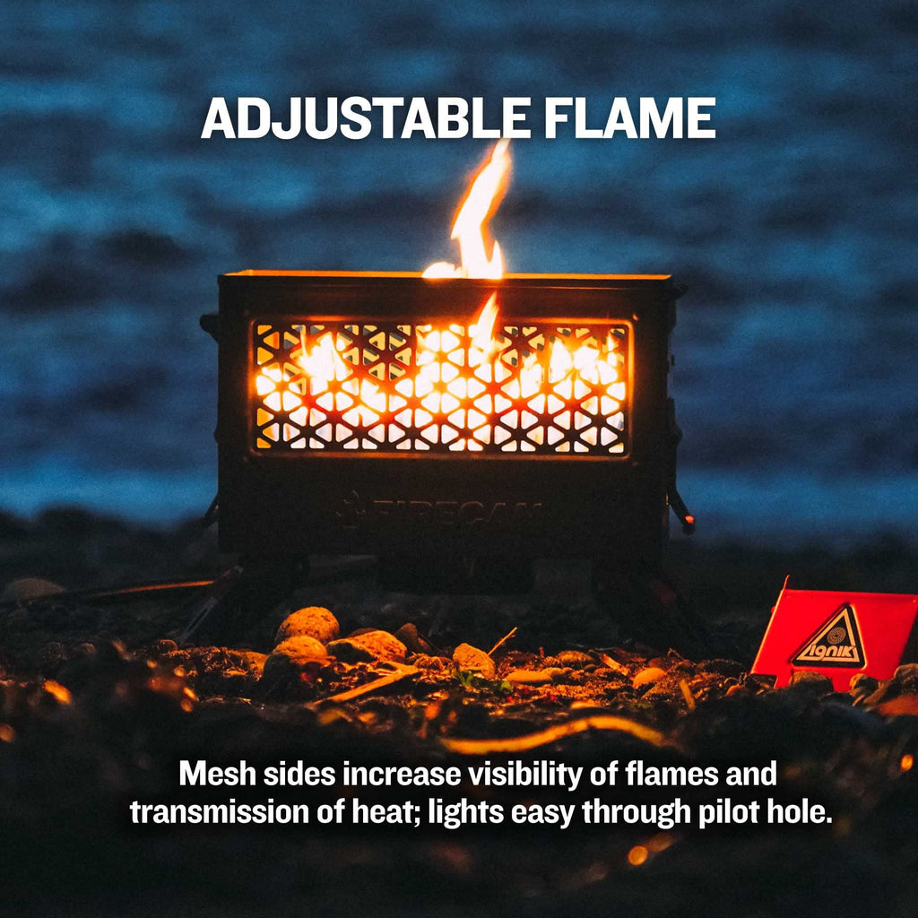 FireCan Portable Propane Fire Pit with Hose and Regulator