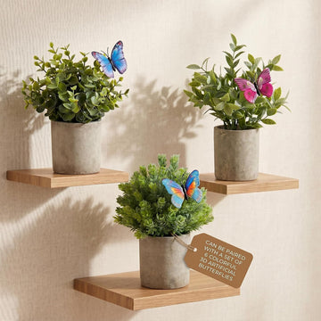 3 Pack Fake Potted Plants Indoor