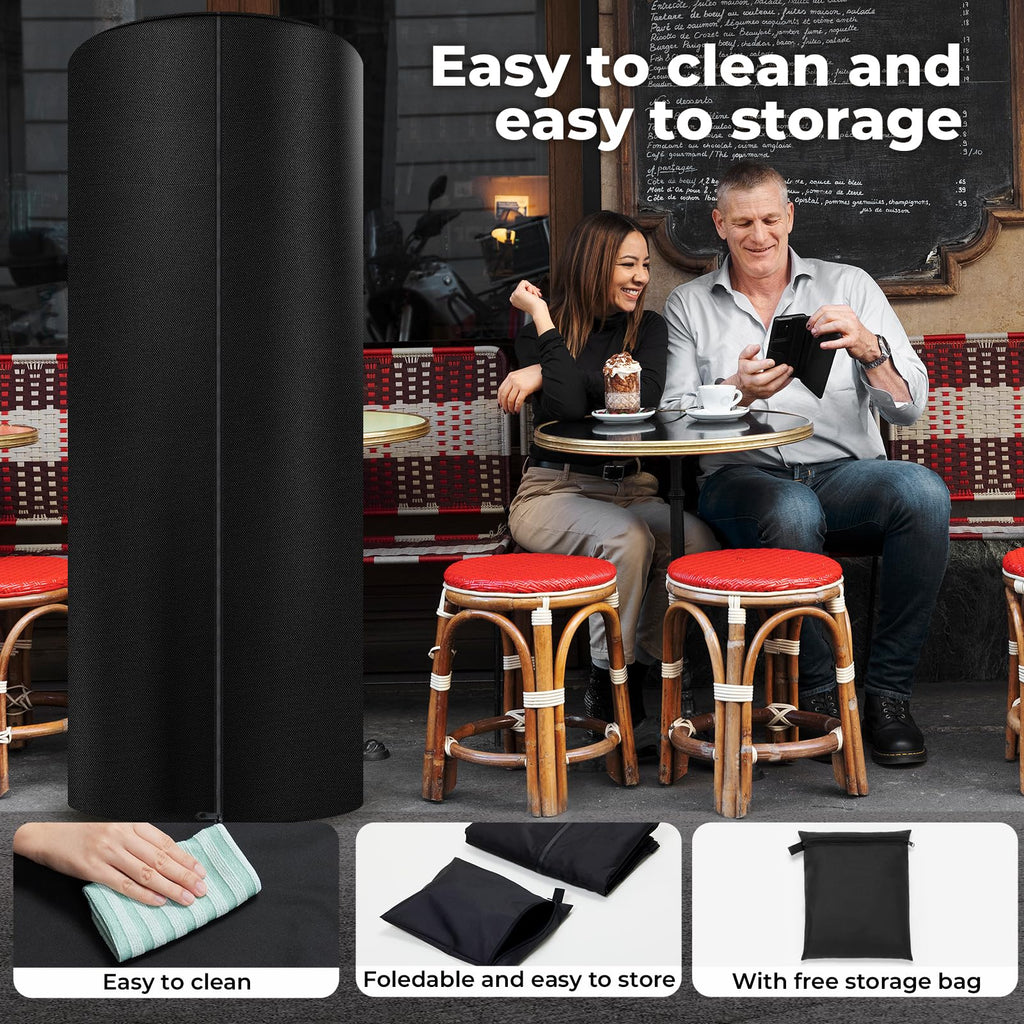 LPG Patio Heaters Cover, Cylinder Tower Patio Heater Covers, Heavy-duty and Weather-resistant Oxford Fabric