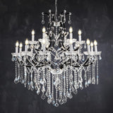 18-Light 40" Crystal Chandeliers Large Foyer Chandelier for High Ceilings, Black Staircase Chandeliers Big Entryway Maria Theresa Chandelier Living Room Light Fixture for Stairway, Entry A109-B0F8B6SVGH