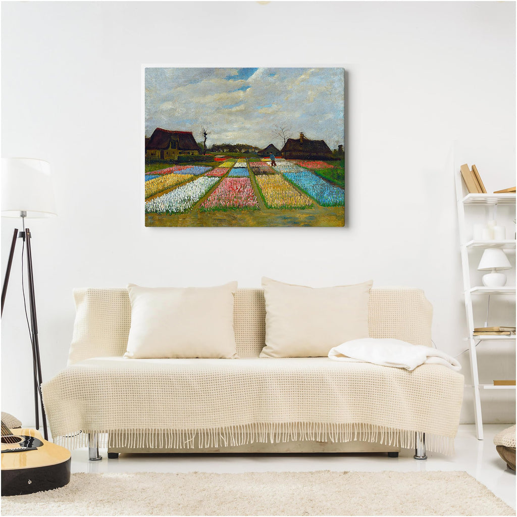 Bulb Fields by Vincent Van Gogh, Canvas Print