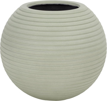 Outdoor Patio Furniture Collection - Mora Sage Ficonstone Planter Pot, Fully Assembled Decorative Outdoor Planter