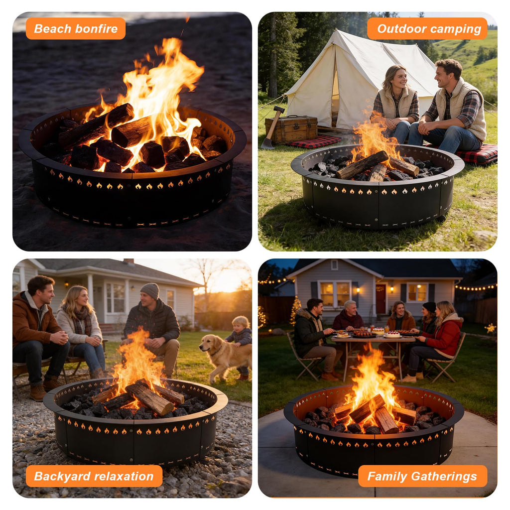 Smokeless Fire Pit Ring Insert 36 Inch