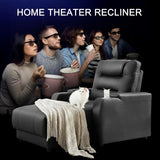 Home Theater Seating Power Recliner Sofa Chair Faux Leather Gaming Couch Living Room Chair with Adjustable Backrest