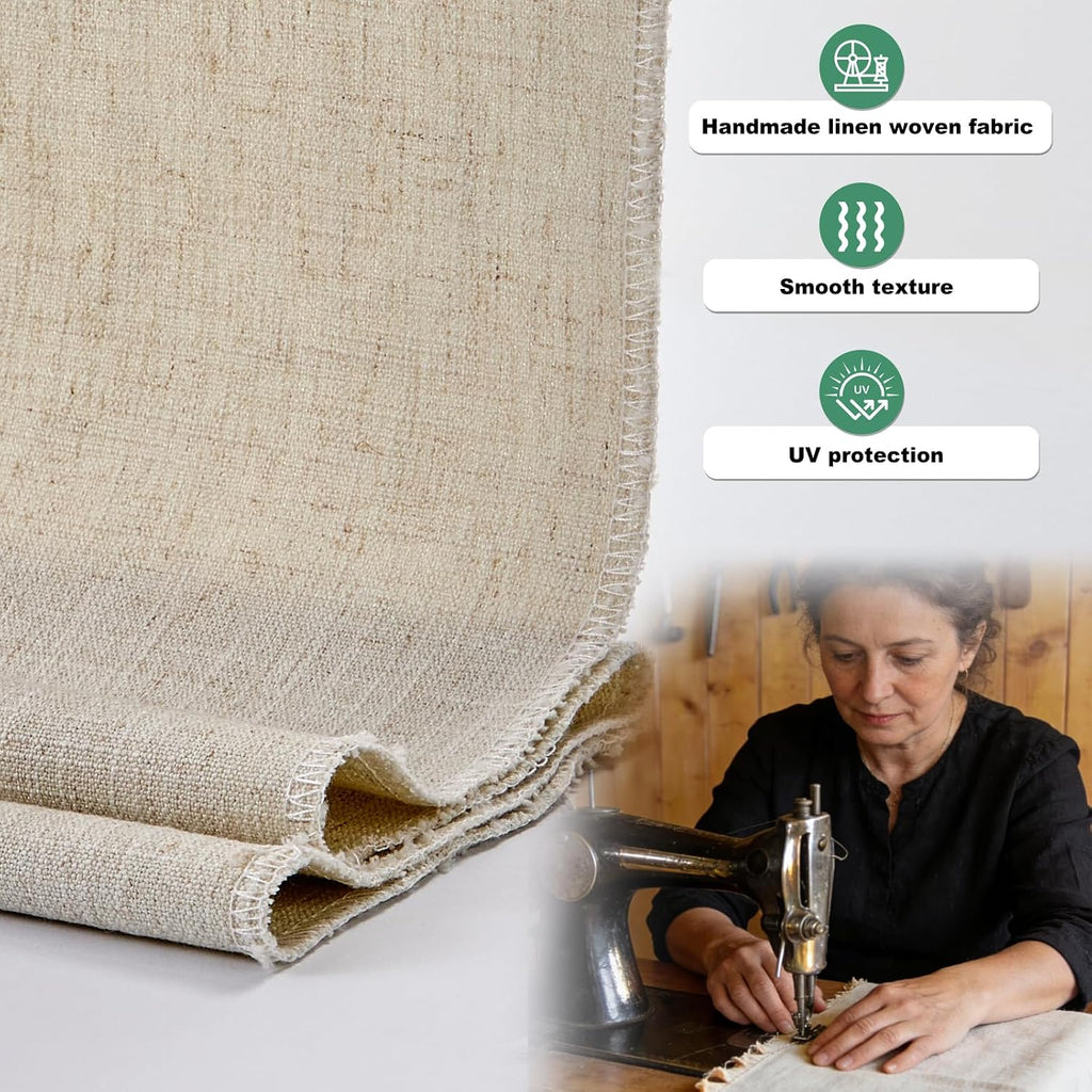 Blackout Roman Shades for Windows,Linen Fabric Roman Shades for Indoor Windows Cordless,Pull Down Window Blinds