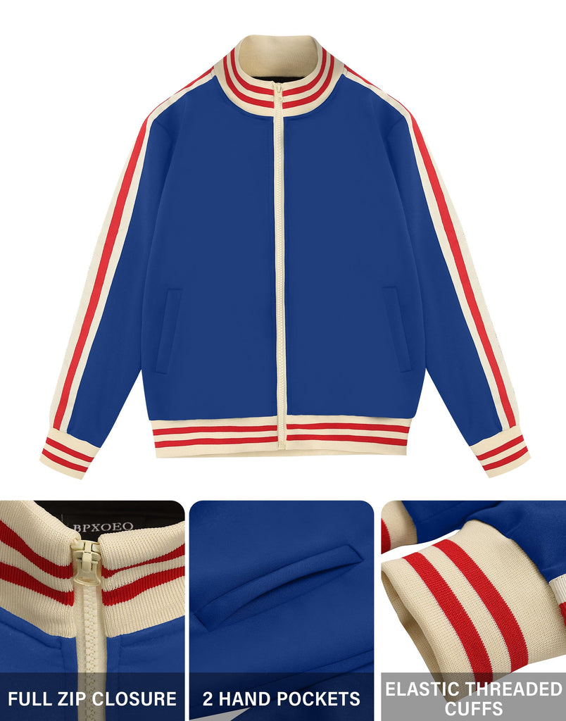 Boys Tracksuit Set 2 Piece Zip-Up Track Jacket & Jogger Pants Kids