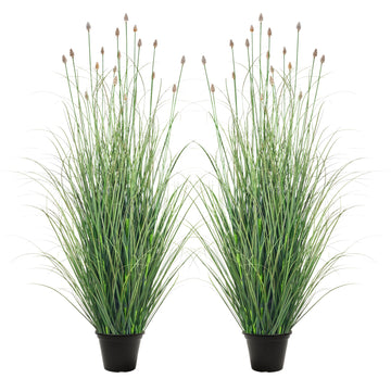 3FT / 4FT Extra Lush Artificial Plant (2pcs), Luxury Fake Tall Plants with Pot, Luxury Faux Tall Greenery with
