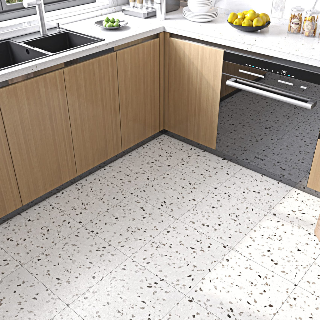 30 Pack Peel and Stick Floor Tile Bathroom Flooring 12x12 In Thick Grey Floor Tiles Peel and Stick Waterproof Self