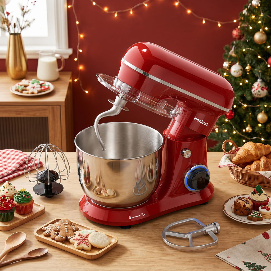 4QT Electric Stand Mixer, 10-Speed Tilt-Head Compact Kitchen Mixer