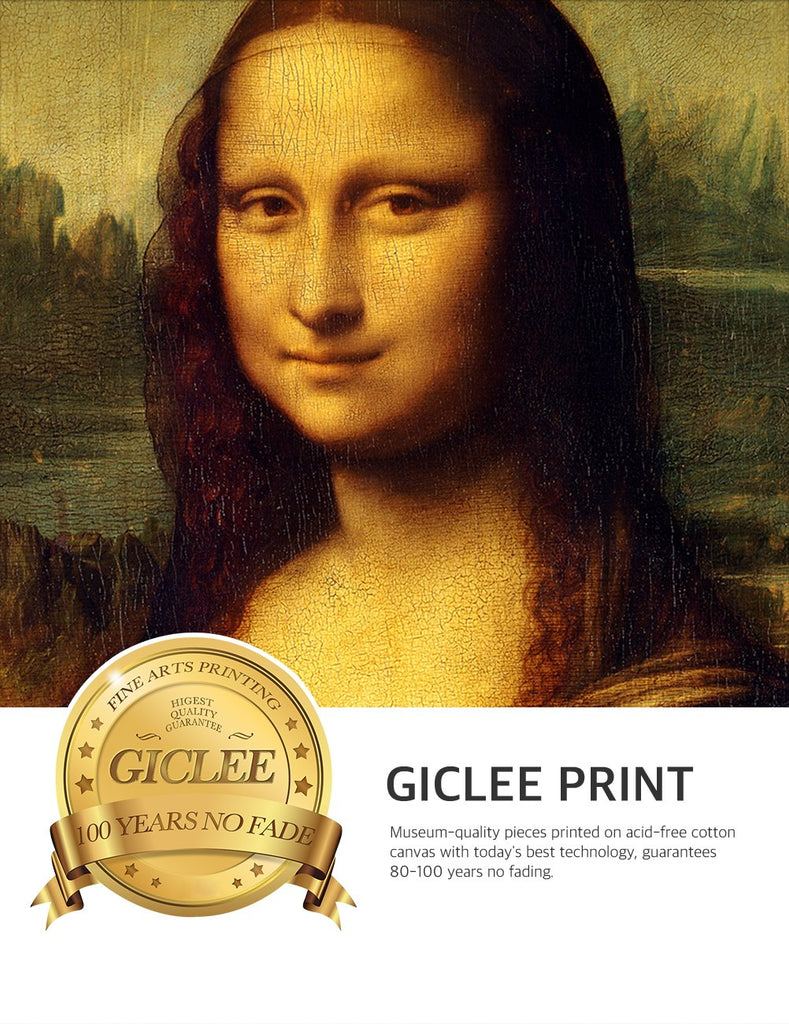 Mona Lisa Framed Wall Art, Gold Frame, 30x22