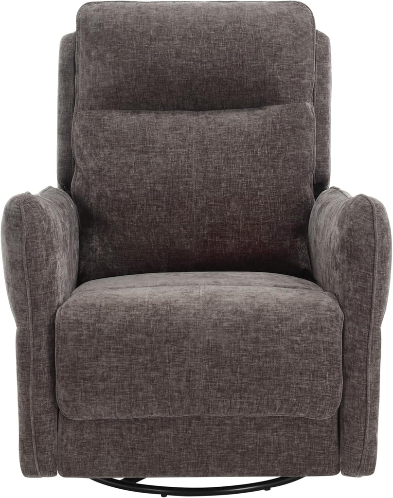 Power Recliner Chairs,270 Swivel Recliner Chair with Upholstered,Nursery Rocker Glider Recliner,Chenille Velvet in