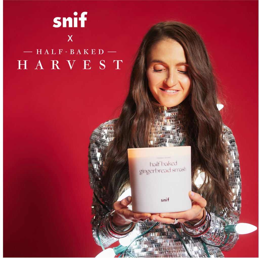 Half Baked Harvest Gingerbread Smash Holiday Scented Candle by, Gourmand, Spicy, Vanilla Scent, 50+ Hours, 100%