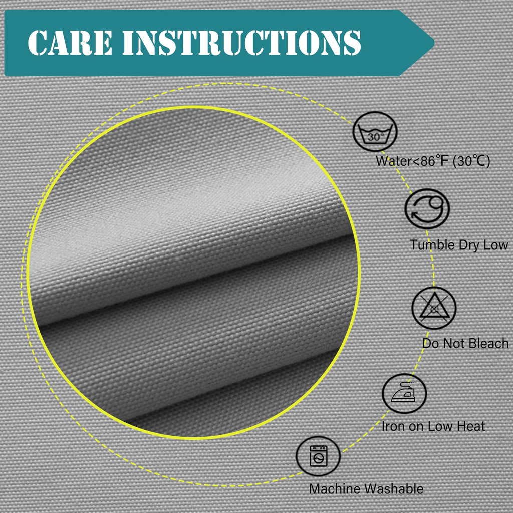 Extra Wide Indoor/Outdoor Windproof Curtains Top Bottom Grommets Canvas Drapes for Outdoor Pavilion Privacy