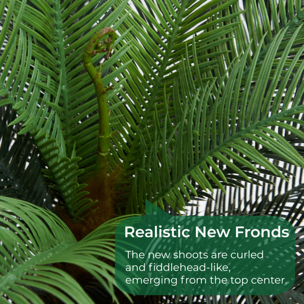3FT Potted Artificial Sago Palm Tree, Fully Assembled