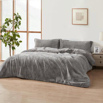 Melange Chunky Bunny - Coma Inducer King Oversized Comforter Set | Silver Rabbit. Experience Coma Worthy Sleep with