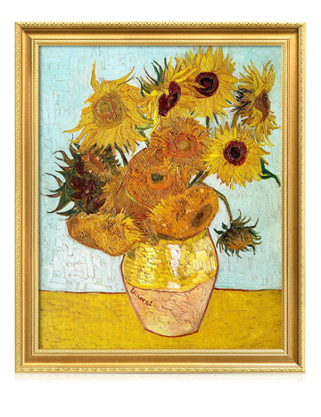 Vincent Van Gogh Wall Art Framed, Van Gogh Sunflowers, 35x29