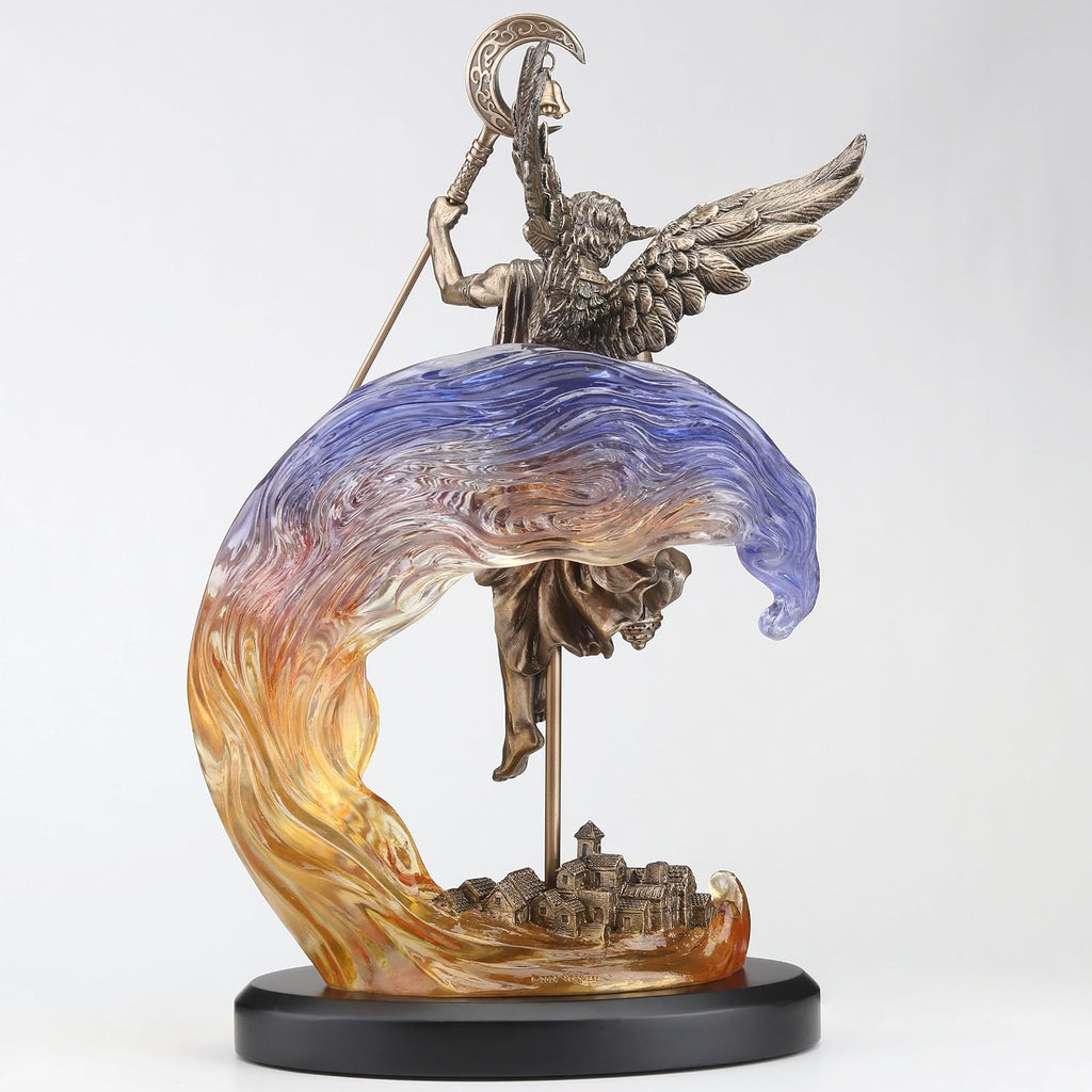 13 1/8 Inch Hypnos The Greek God of Slumber Cold Cast Resin Bronze Finish Sculpture