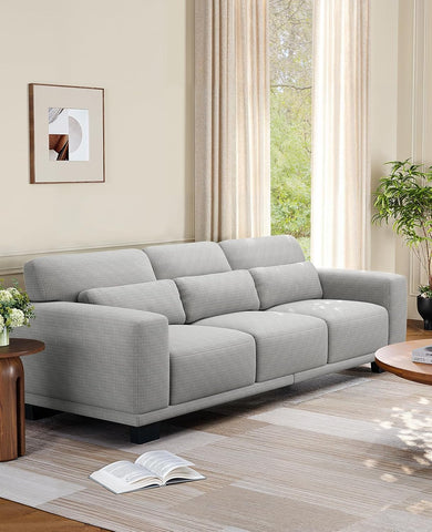Amada 89" Sofa, 3 Seater Couch Sofa for Living Room, Modern Sofa with Deep Seats & Wide Armrests