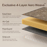 6x6 Round Rugs Brown Washable Rug for Living Room Bedroom Large Neutral Vintage Rug Carpet Distresse