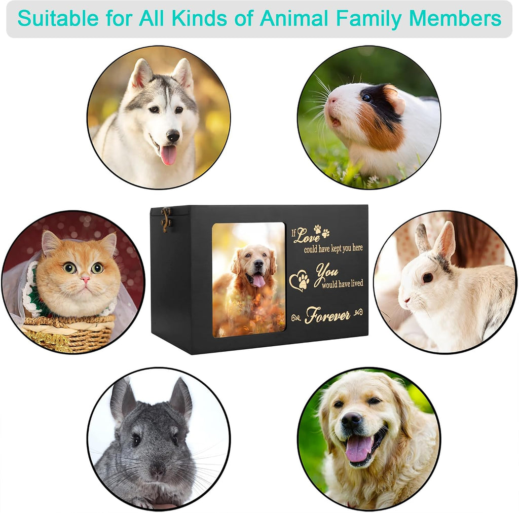 Pet Memorial Urns for Dogs or Cats Ashes with Photo Frame