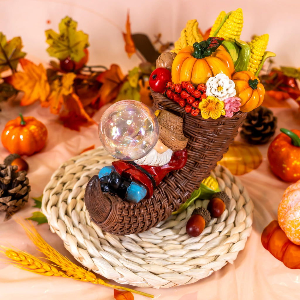 Fall Gnomes Indoor Thanksgiving Gnomes Decorations Tabletop Cornucopia for Fall Decorations Themed Dream of Harvest