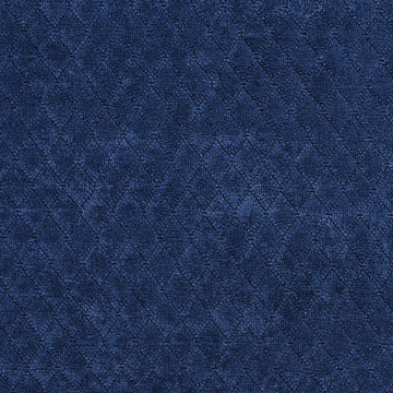 Navy Blue Diamond Stitched Velvet Upholstery Fabric by The Yard - SKU: Ethan Royal